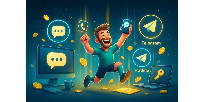 KUBET Thể Thao hỗ trợ nhanh qua live chat, hotline, Telegram với thời gian phản hồi chỉ 2–3 phút.