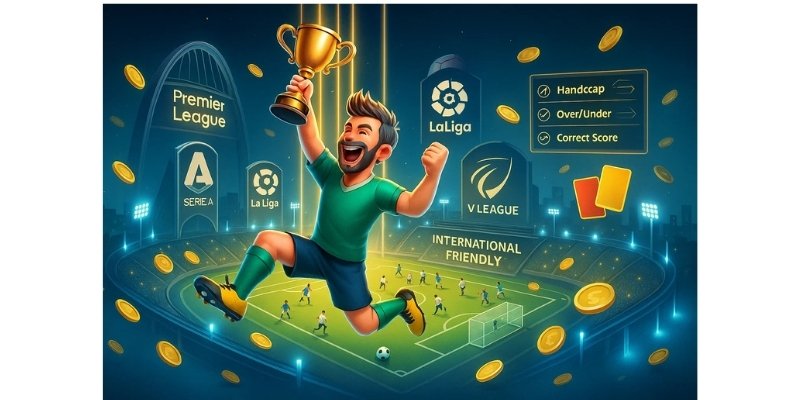 KUBET Thể Thao cập nhật liên tục kèo cược từ các giải đấu lớn như Premier League, V-League đến quốc tế.